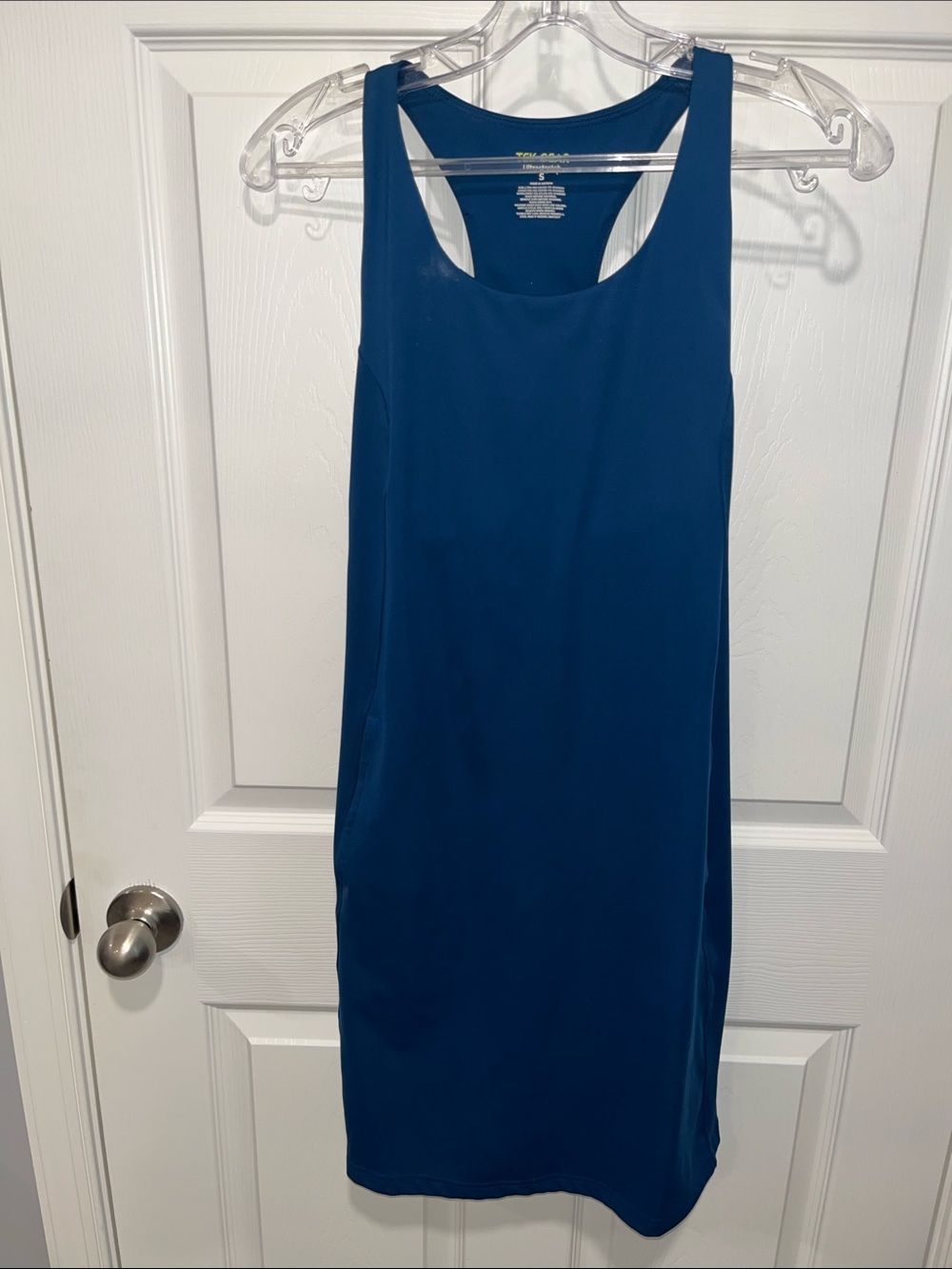 tek gear Teal Blue Racerback Tank Mini Dress